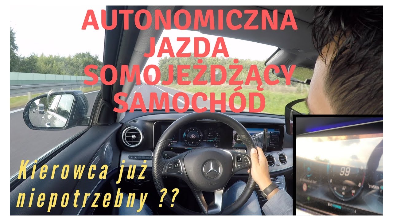 Autonomiczna jazda , somojeżdżący mercedes test drive pilot E klasa W213