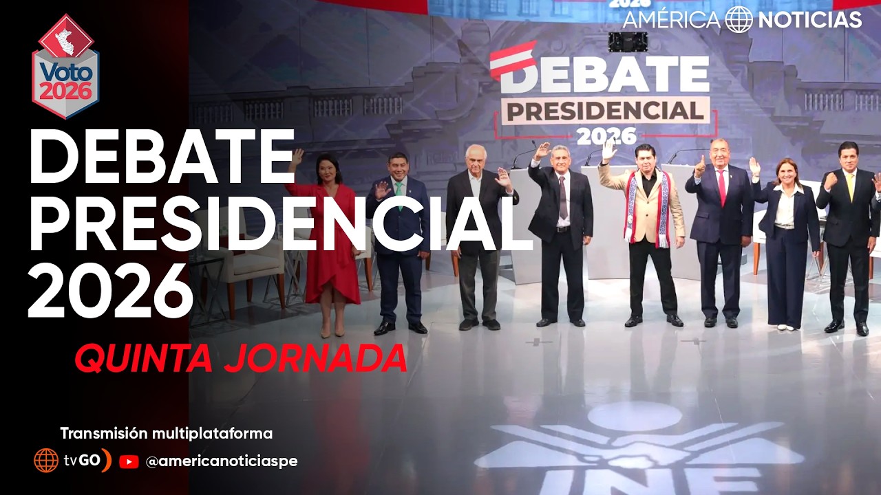 🔴 EN VIVO | Quinto debate presidencial organizado por el JNE | Am&eacute;rica Noticias