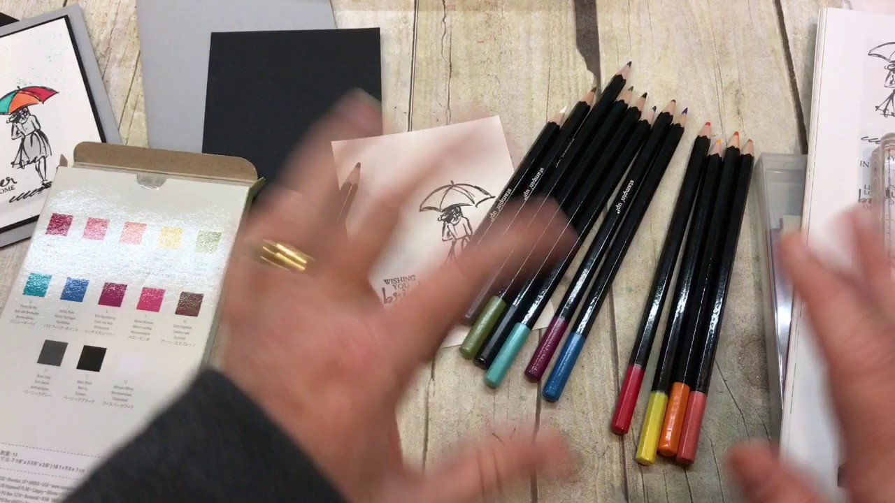 How to use Stampin Up's New Watercolor Pencils and Beautiful You set