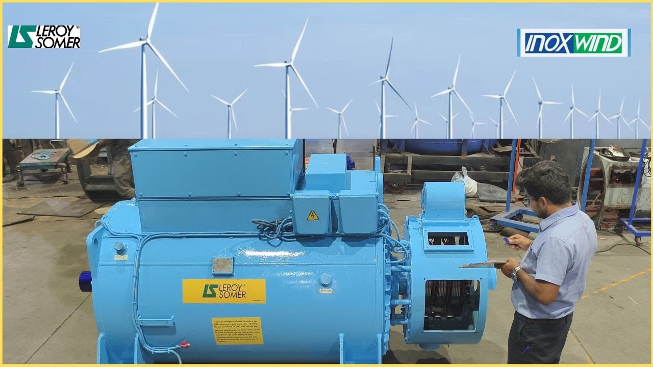 2.1MW Wind Generator's Failed Rotor Replacement ( Spare Rotor Available , Brand : LEROY SOMER )