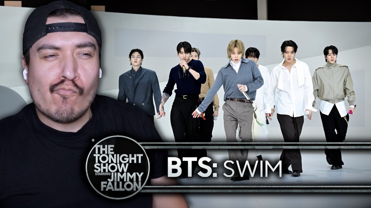 Реакция на живое выступление BTS с песней 'SWIM' (Джимми Фэллон)
