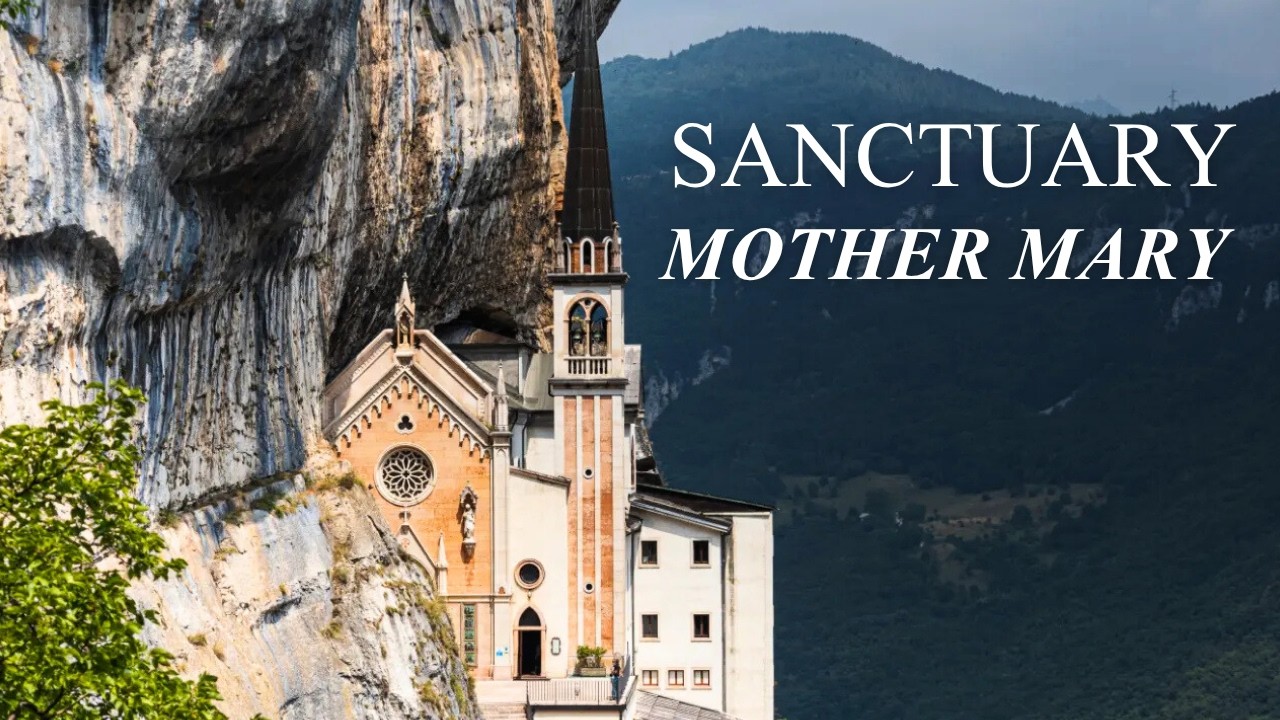 Most breathtaking cliffside Church in the world | Pilgrimage Our Lady of the Crown 🇮🇹 [Virtual Tour]