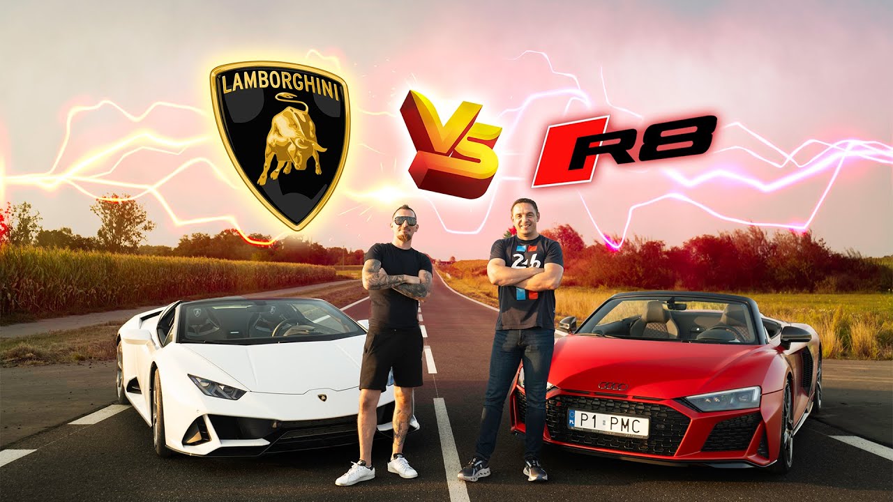 Moje Audi R8 Spyder VS nowe Lamborghini  @IsAmUxPompa ?!  Por&oacute;wnanie i prezentacja! (+Konkurs)