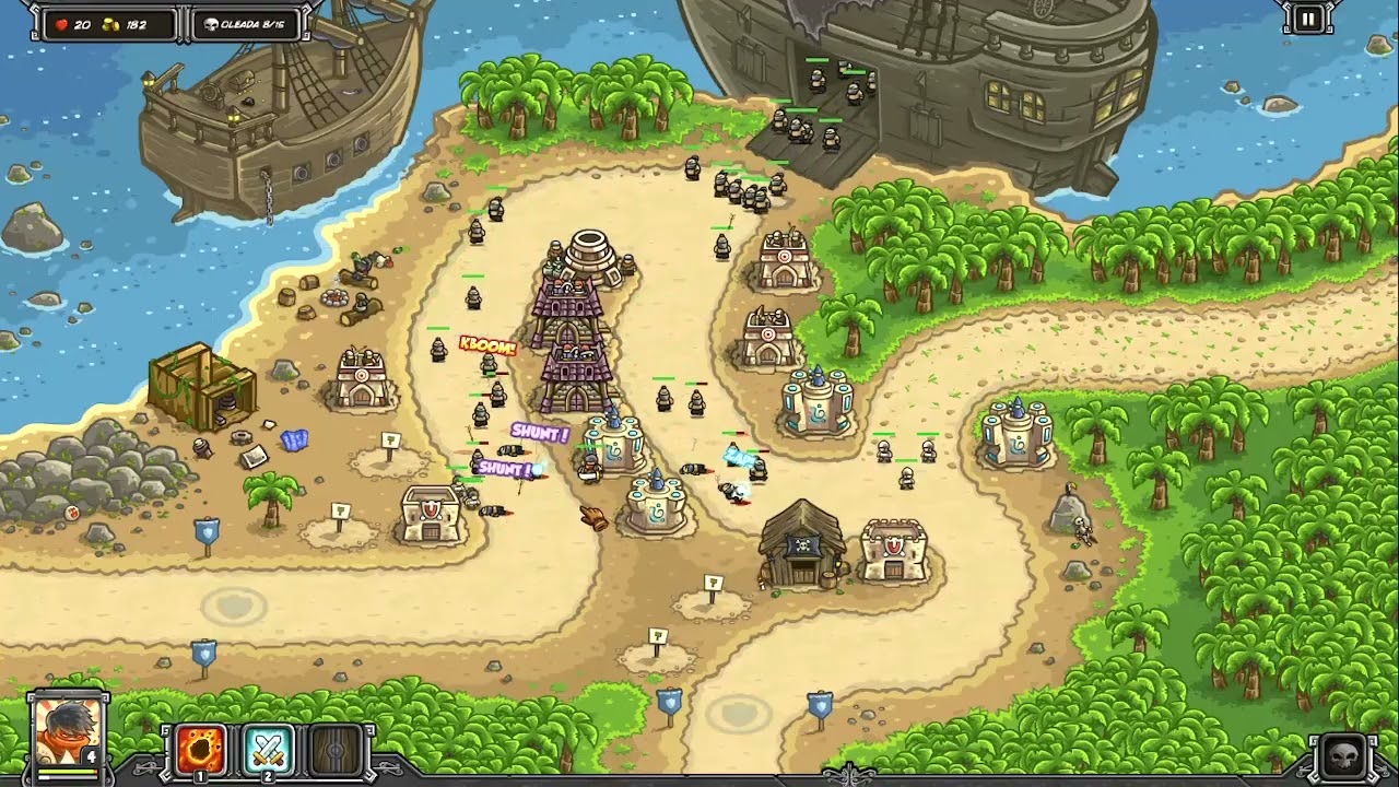 Kingdom Rush Frontiers: gameplay mision 5 (sin comentario )