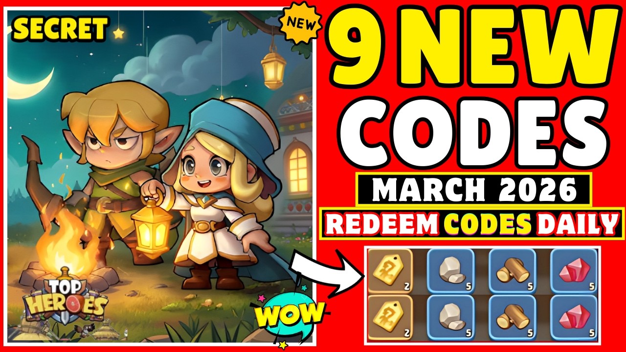 💥 MARCH FREE REWARDS! 💥 TOP HEROES KINGDOM SAGA MARCH GIFT CODES 2026 | TOP HEROES CODES