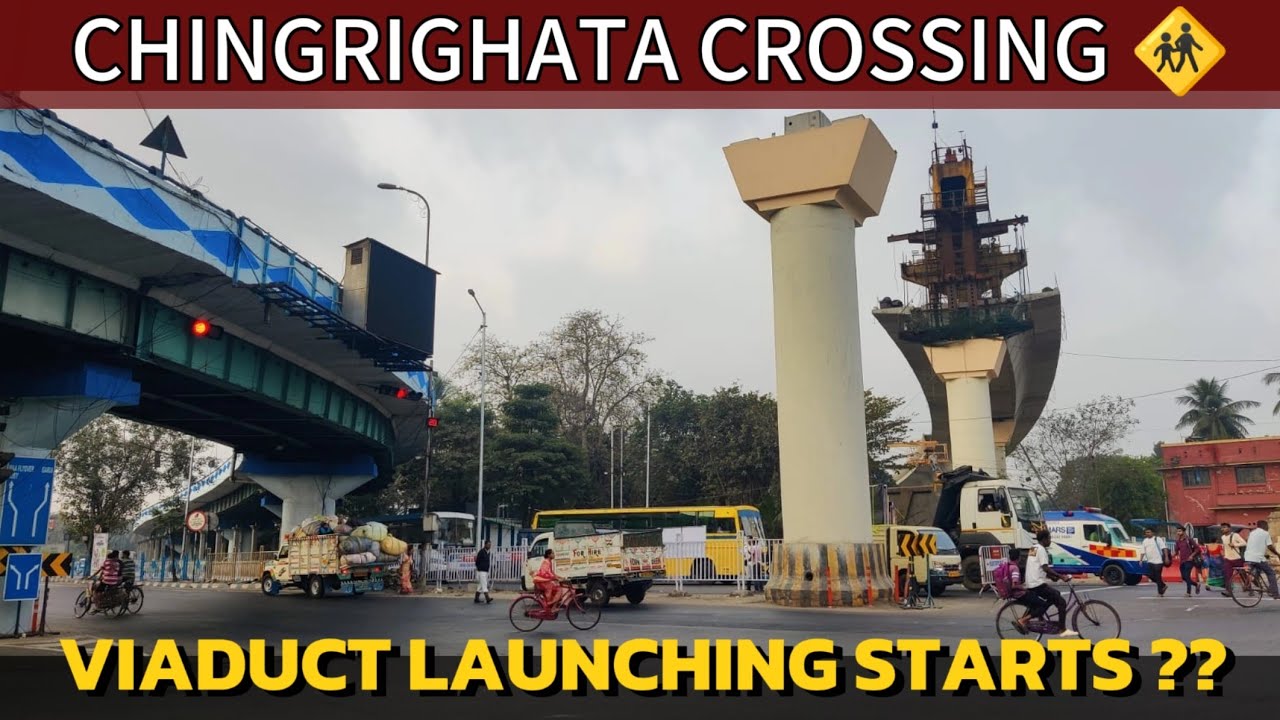 Chingrighata Viaduct Launching Delay | Kolkata Metro Construction Update #kolkata #metro #rvnl