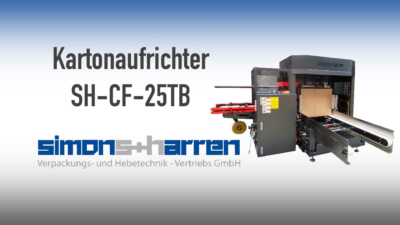 Kartonaufrichter SH-CF-25TB | Simons + Harren GmbH
