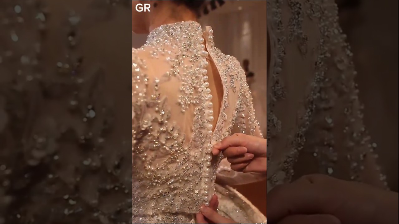 Beautiful ball gown for bridal party wear dress 👗#shortgown #shortsfeed #ytshorts #short#gown