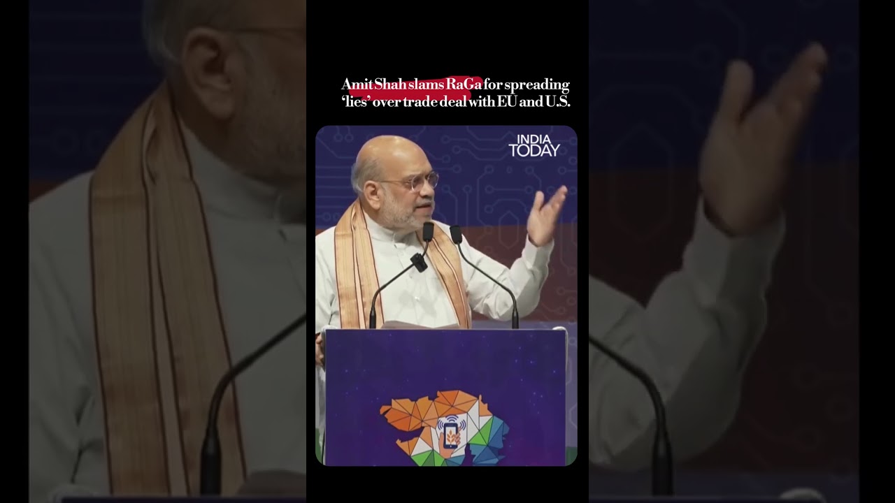 Amit Shah Criticises Rahul Gandhi Over EU, US Trade Talks Claims