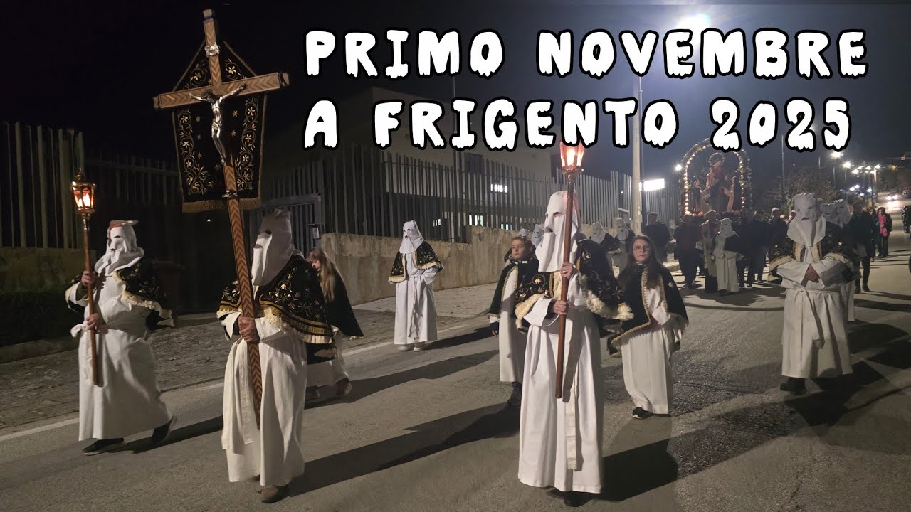 Primo Novembre a Frigento - Processione con la statua della Madonna del Santo Rosario 2025