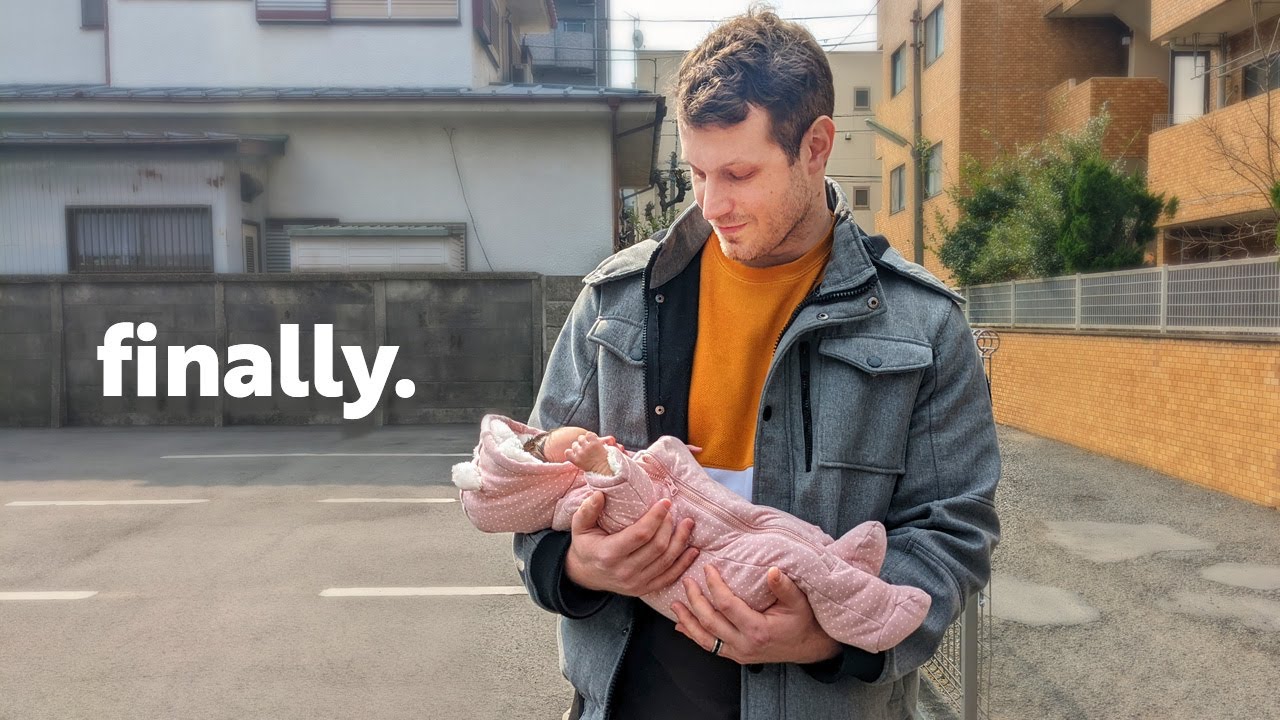 Meeting my baby in Japan for the first time. *emotional*