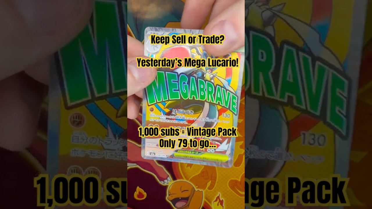 Japanese Mega Lucario EX 🔥 Would YOU Keep, Sell or Grade This?