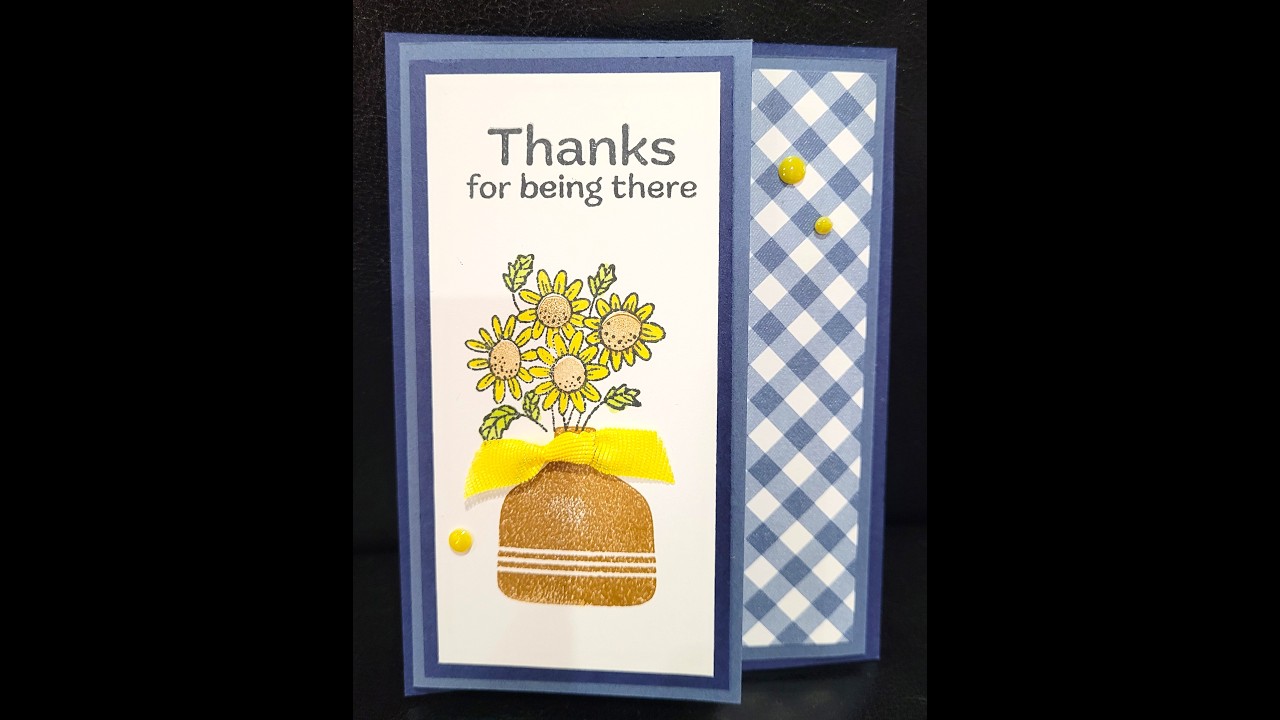 Stampin Up Pop-Up Petal Inter-active Card