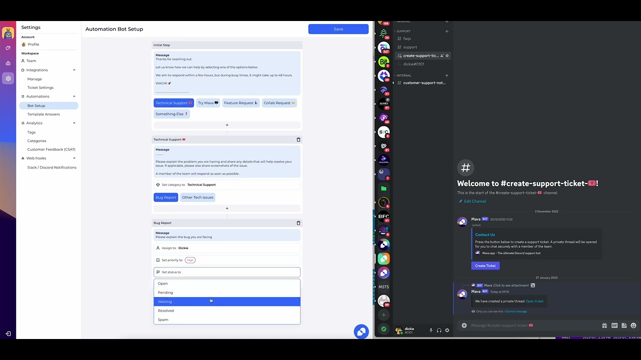 Mava Automations - Bot Setup Explained