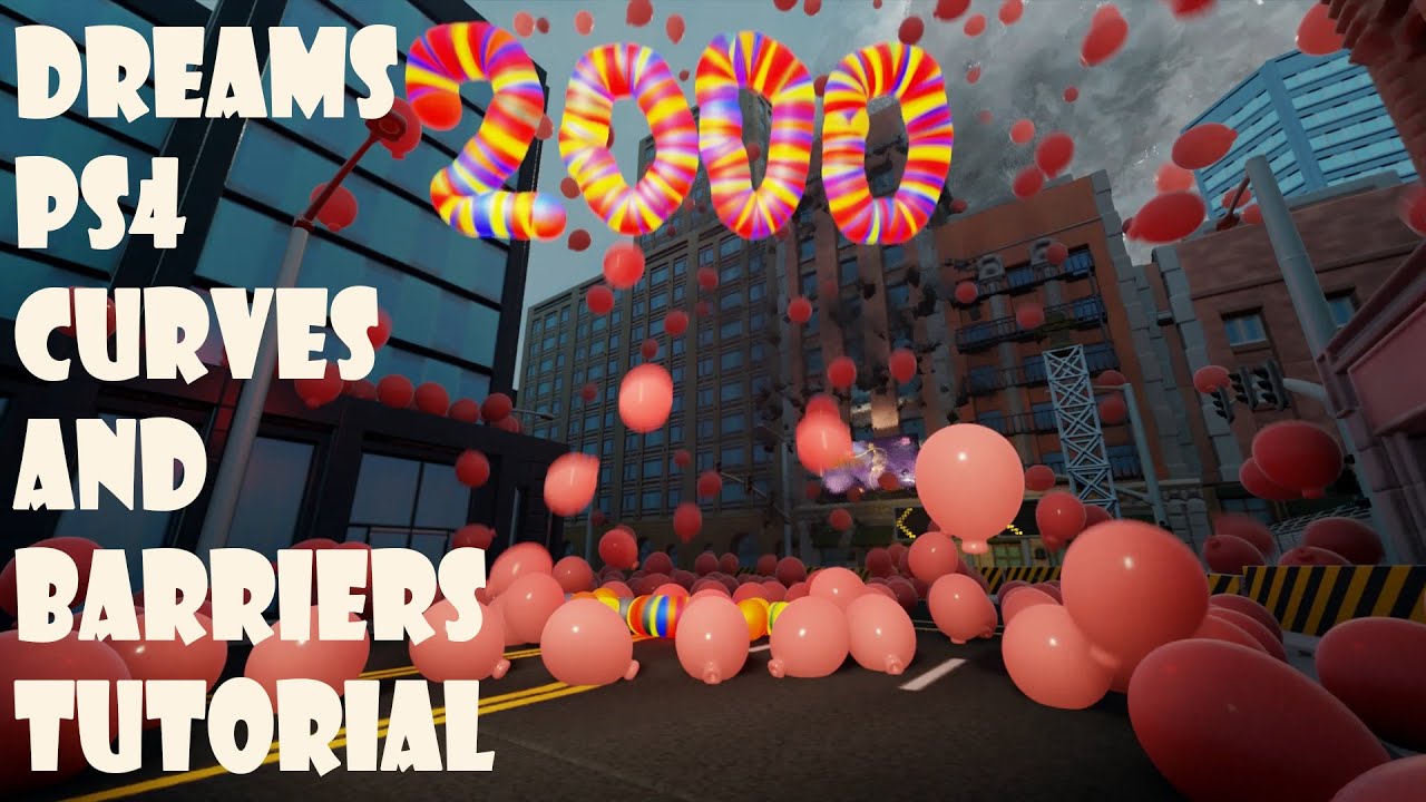 Dreams PS4 - City Streets Kit Curves and Barriers Tutorial