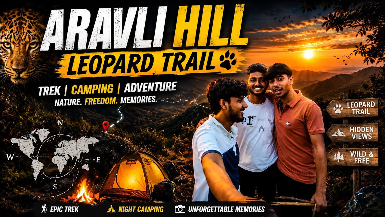 Aravali Hill Gurgaon | One day picnic Spot ⛰️ | Leopard Trail Aravali hill | Aravali hill