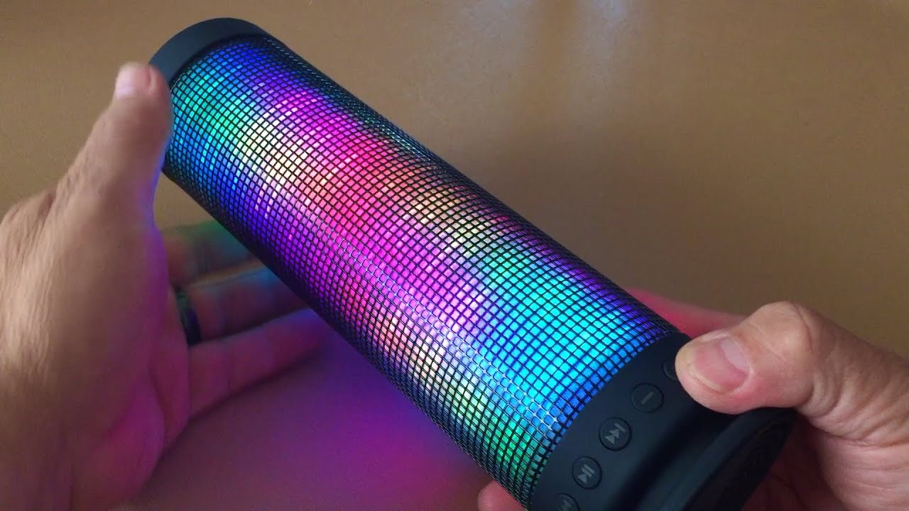 Soundsoul 360 Degree 10W Portable Wireless Bluetooth Speaker LED Visual Display