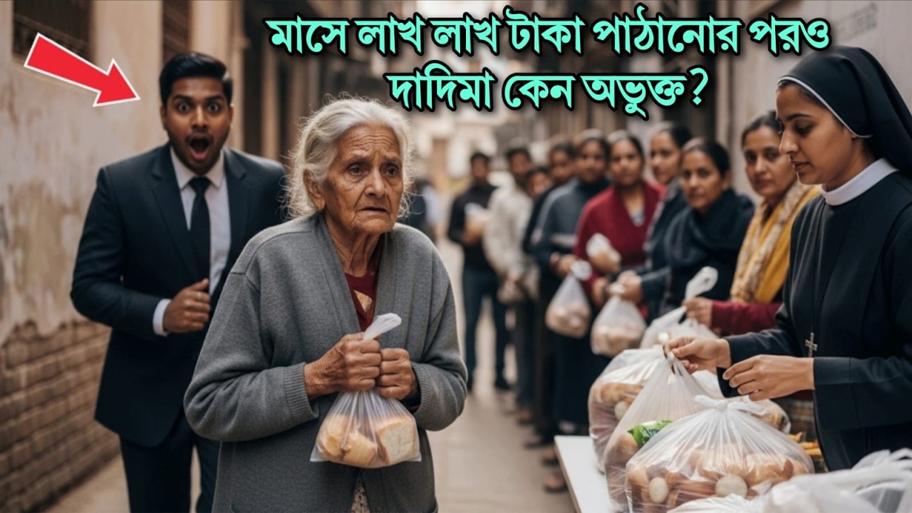 কোটিপতি নাতি মাসে ৩০ হাজার ডলার পাঠাতো, কিন্তু দাদিমাকে ভিক্ষার লাইনে দেখে তার পায়ের নিচ থেকে মাটি