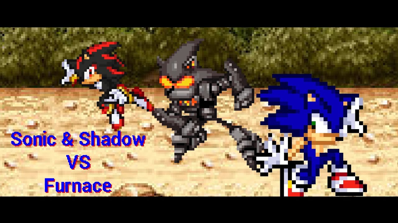 Sonic & Shadow VS Furnace - Part 1 || Stick Nodes