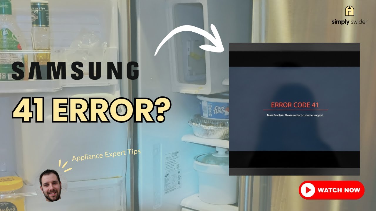 Samsung Fridge Screen FROZEN Error 41? 4 Fixes That Work! (70% Success Rate)