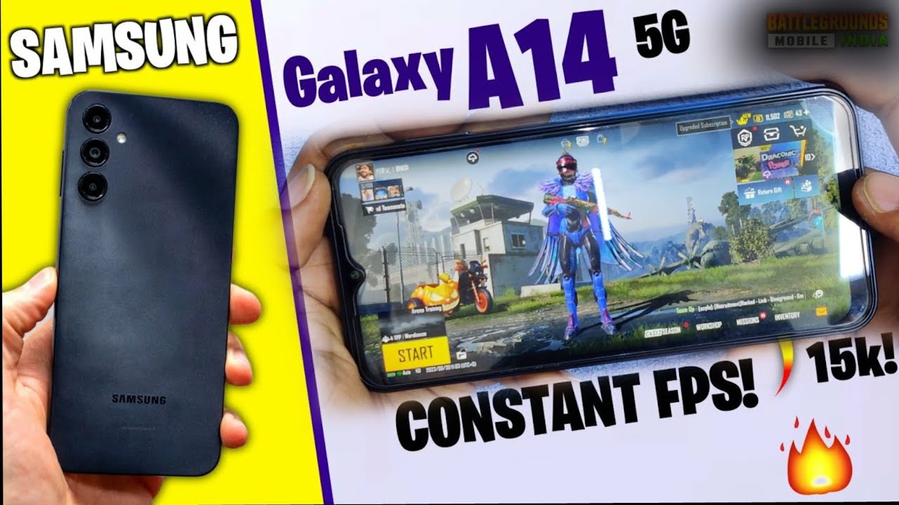 Samsung Galaxy A14 5G''BGMI/PUBG Gaming Test - Graphics test!!!SM-A146B PUBG