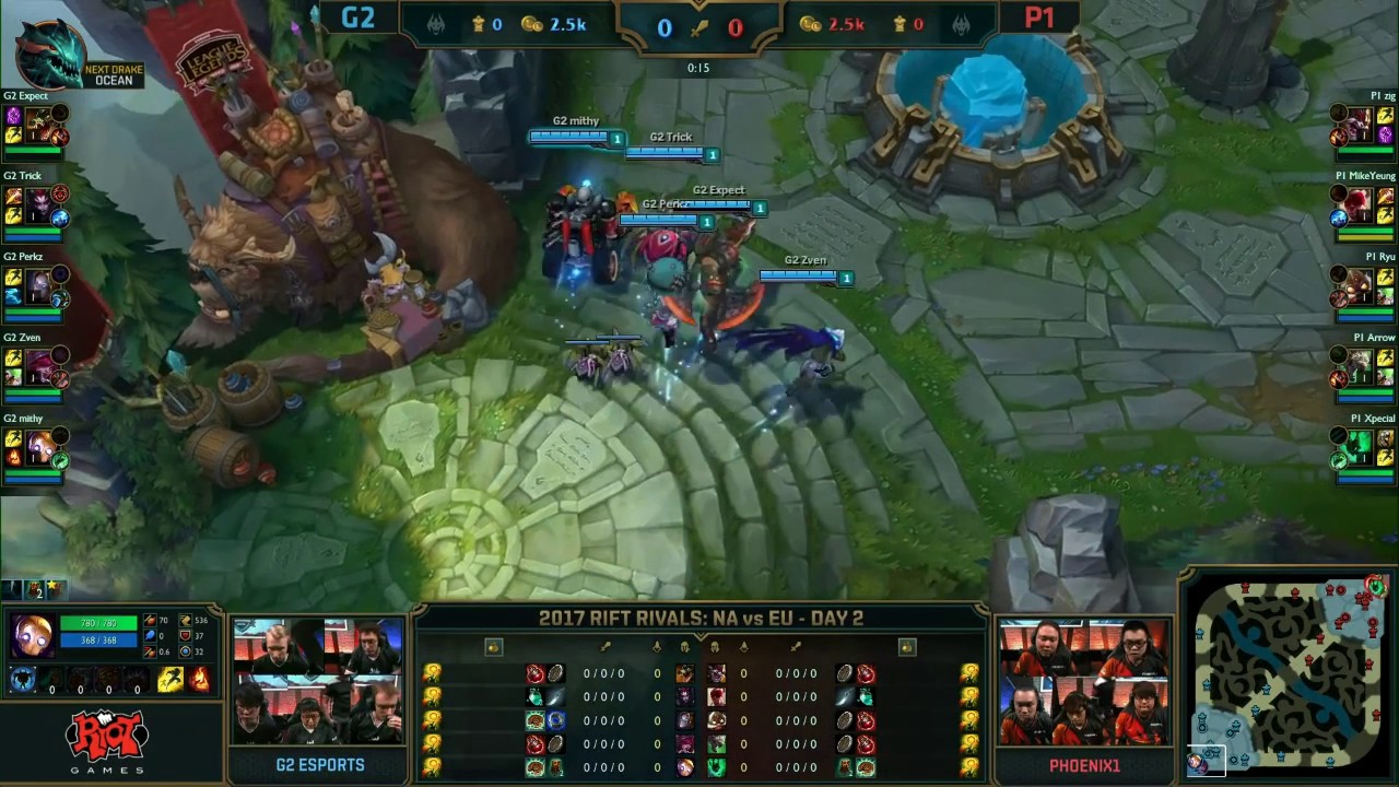 G2 vs P1 @ Rift Rivals 2017