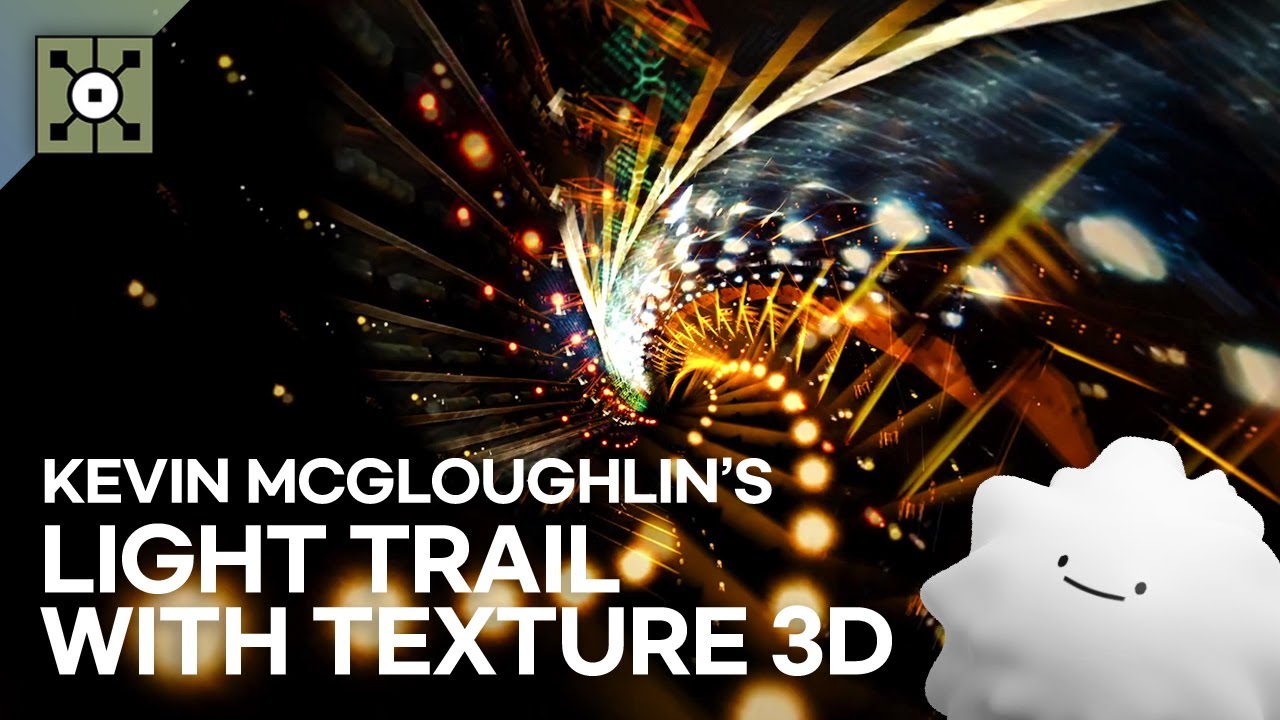 Light trail with Texture 3D (터치디자이너 튜토리얼 자막)
