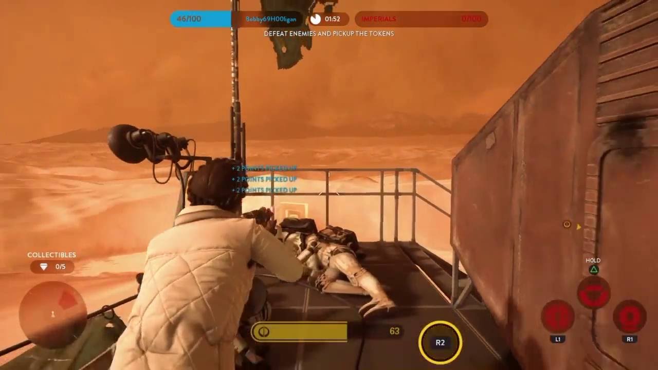 Star Wars Battlefront-Master Difficulty Hero Battle on Tattooine Mission-Unstoppable Star