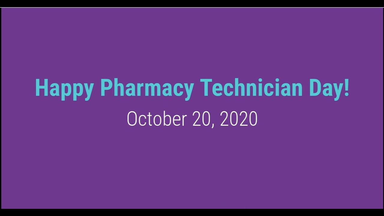 Pharmacy Technician Day 2020