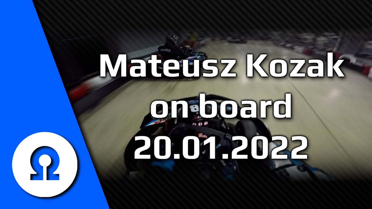 Cartmax Lublin 20.01.2022 Mateusz Kozak on board SWS Lubelska Liga Kartingowa