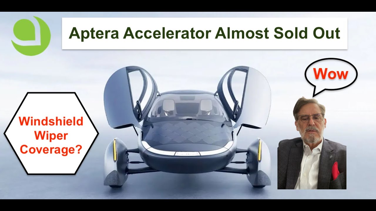 Market Ready for Aptera IPO? Aptera Accelerator Slots 80% Sold Out!  Is One Windshield Wiper Enough?