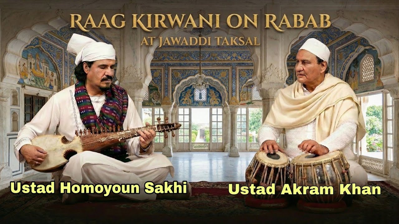 Raag Kirwani on Rabab | Ustad Homoyoun Sakhi | Tabla Ustad Akram Khan | Jawaddi Taksal