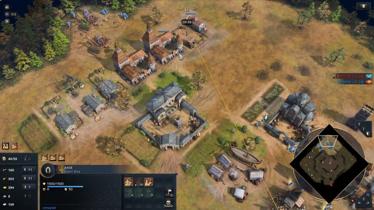 S12E022 Platin 1v1 Sıralı Oyun #aoe4 - MAKEDON vs Fransız - Saldırılar hiç bitmedi.