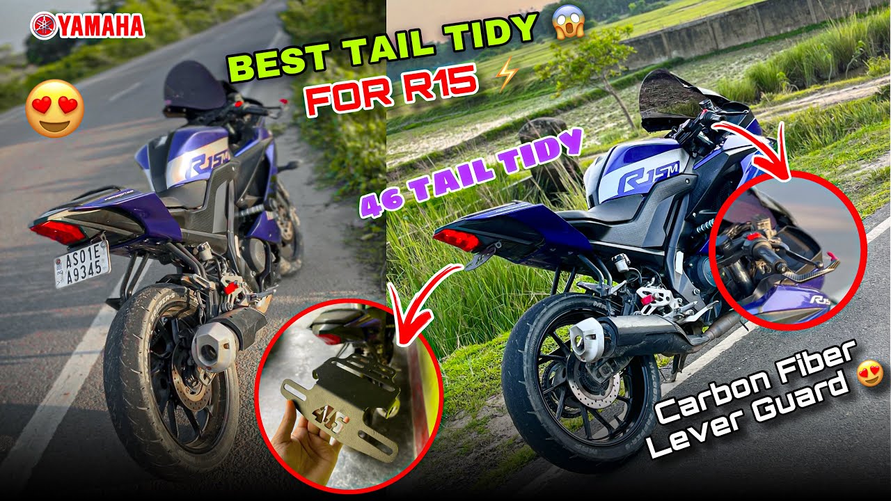 46 Tail Tidy For R15 ⚡️ | Universal Fitted Tail Tidy 🔥 | Best Tail Tidy For any Bike 😱