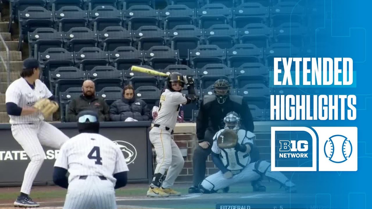 Iowa at Penn State | EXTENDED HIGHLIGHTS | Big Ten Baseball | 03/13/2026