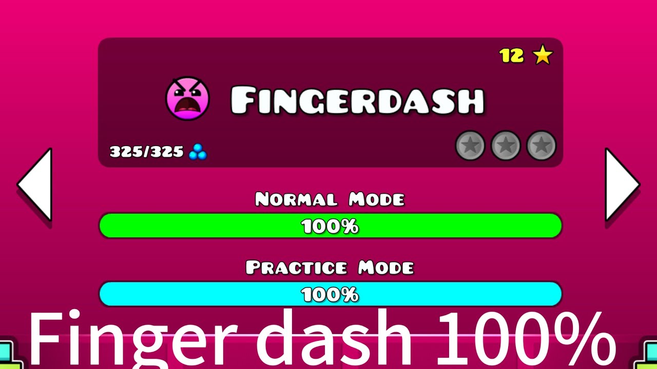 Finger dash 100% complete