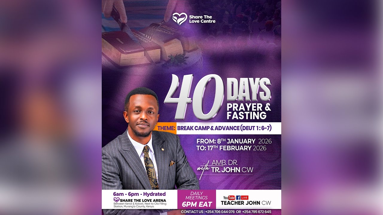 DAY 20 OF 40 DAYS OF PRAYERS & FASTING  WITH ELDER JOHN  27-01-2026.