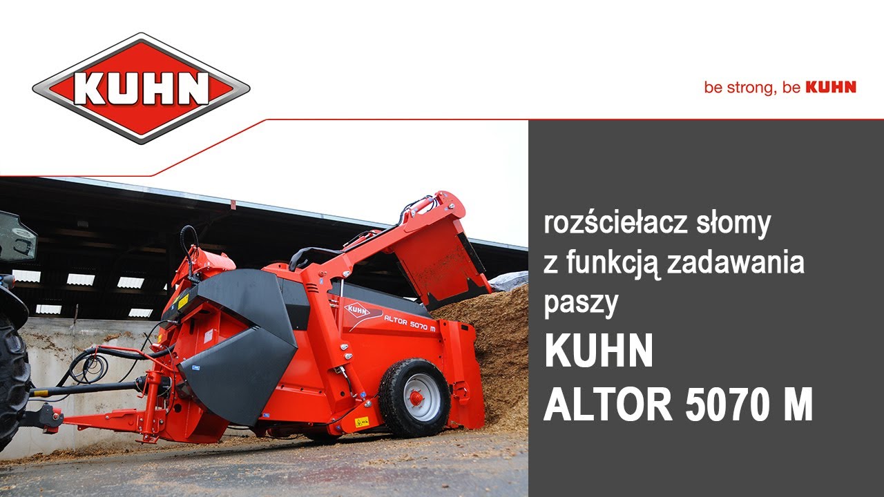 KUHN Altor 5070 M - Rozściełacz słomy z funkcją mieszania i zadawania paszy