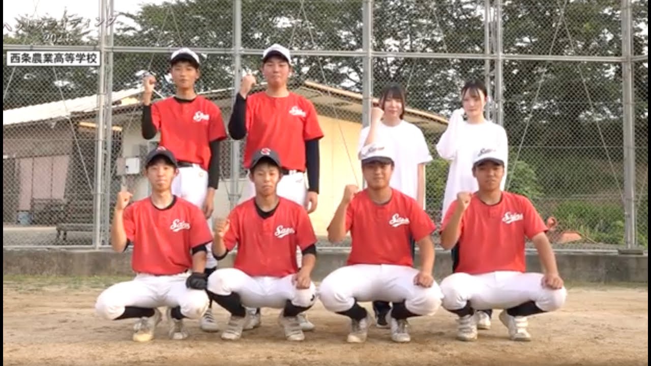 西条市の高校野球部を紹介する番組「ヘッドスライディング2024」 西条農業高校編