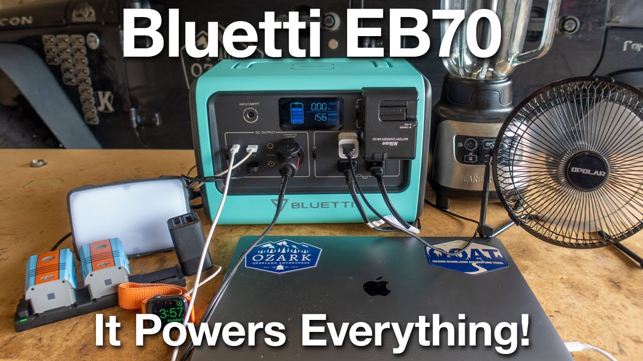 Bluetti EB70 Overlanding/Camping Review - It powers everything!