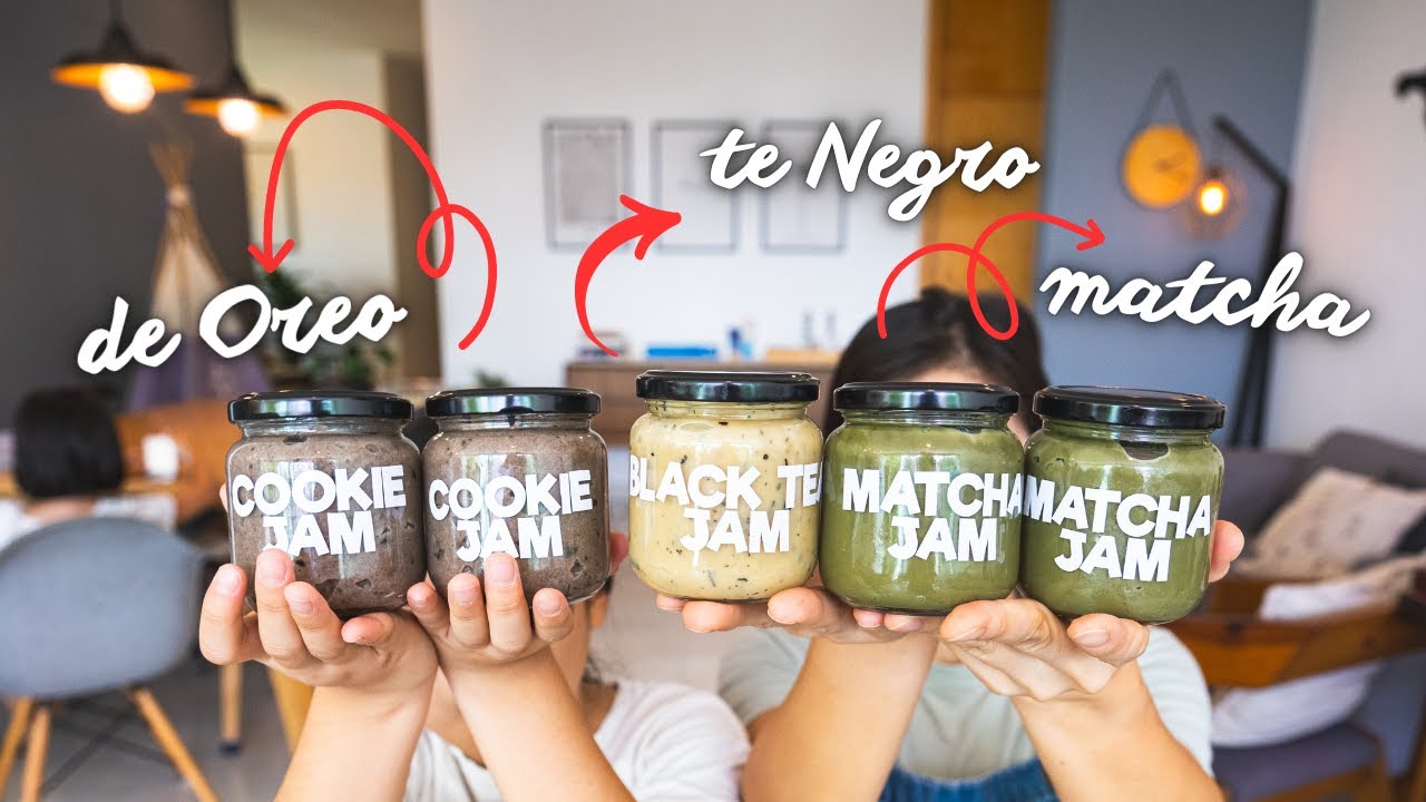 3 Mermeladas para VenderㅣMermelada de Oreo, Te Negro y Matcha