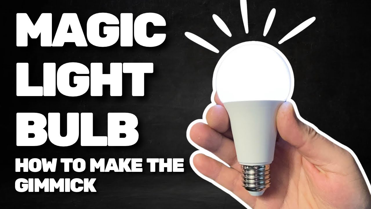 Magic Light Bulb 💡HOW TO MAKE THE GIMMICK #magic #tricks #tutorial