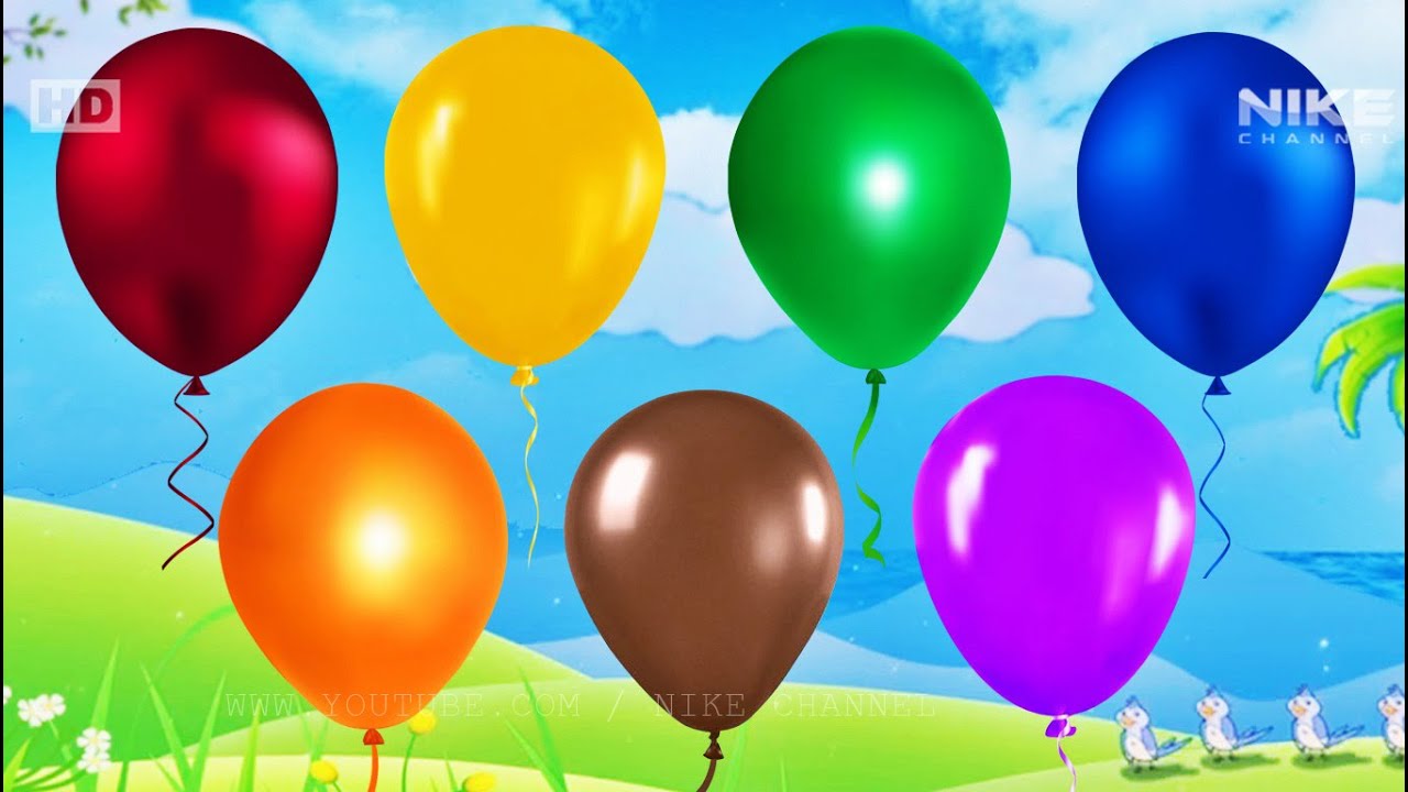 MENGENAL WARNA ❤ Balon Berwarna-warni Untuk Balita