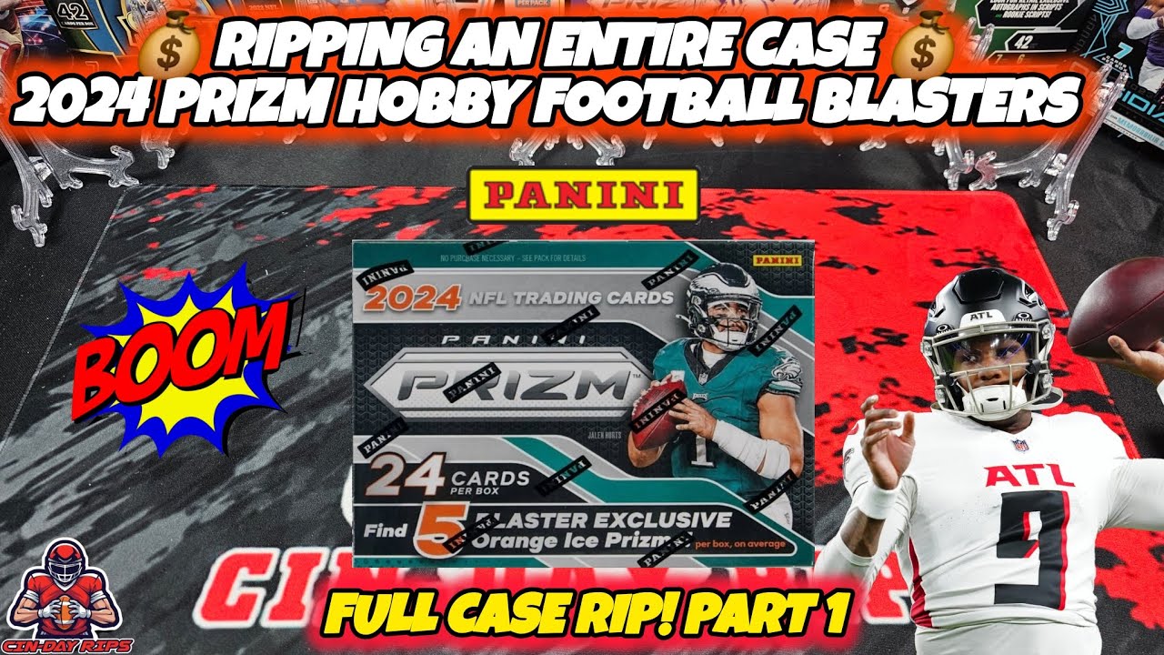 2024 PRIZM HOBBY BLASTERS- FULL CASE RIP  PART 1 - MASSIVE ORANGE ICE HIT & VARIATION  #panini #nfl