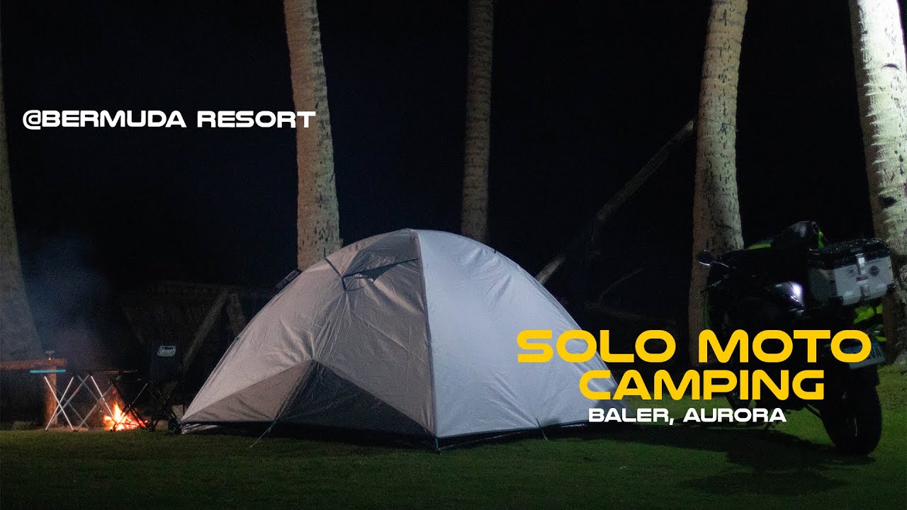 Solo moto camping | ASMR | Dominar 400 UG  | @Bermuda Resort. Baler, Aurora | S01E05