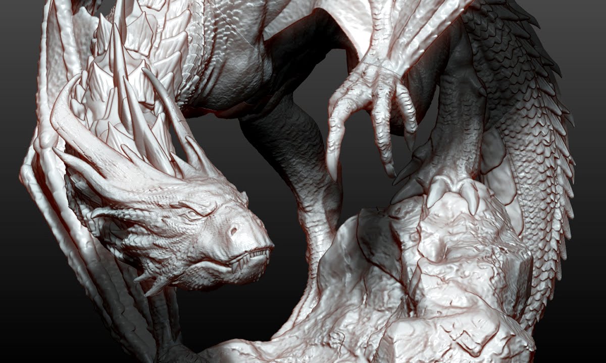 DRAGON TIMELAPSE  (Basic Shapes)