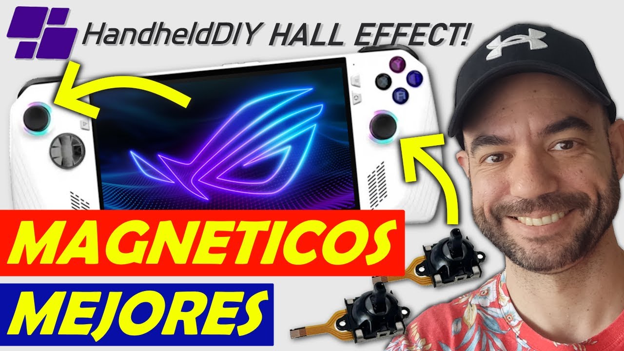🟢 MEJORA tu ROG ALLY  con joysticks HALL - #rogally #hall #handheldDIY