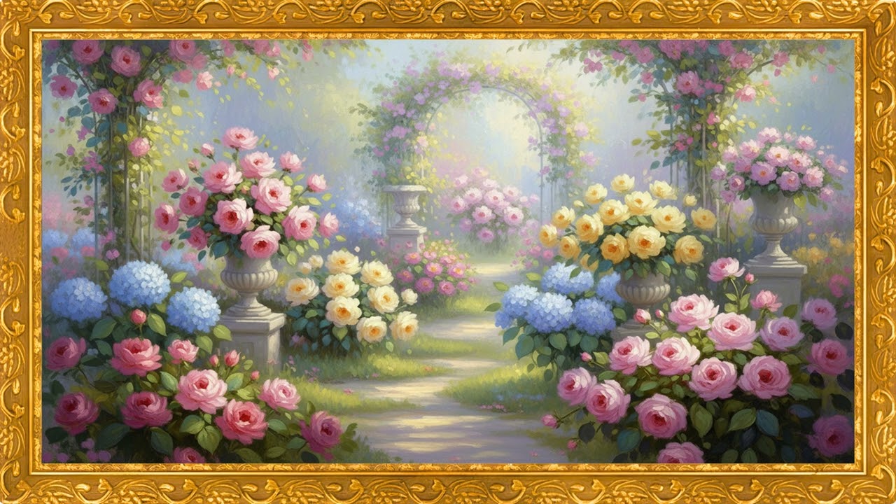 Soft Floral Pastels – Dreamy Garden Art Slideshow