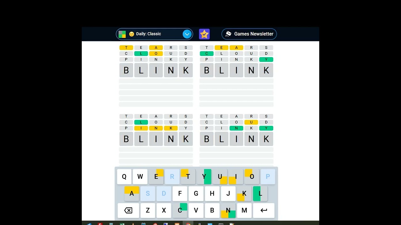 Quordle by Merriam Webster