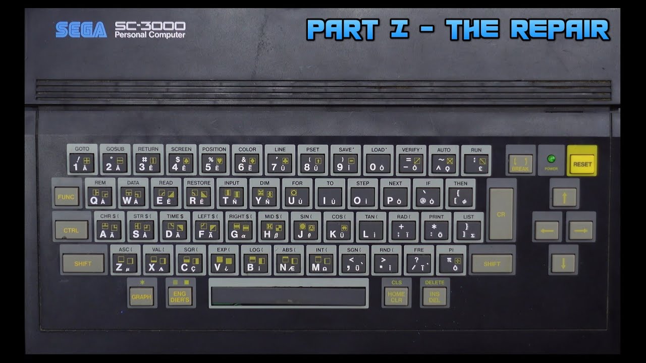 Sega SC-3000 Part one - the repair